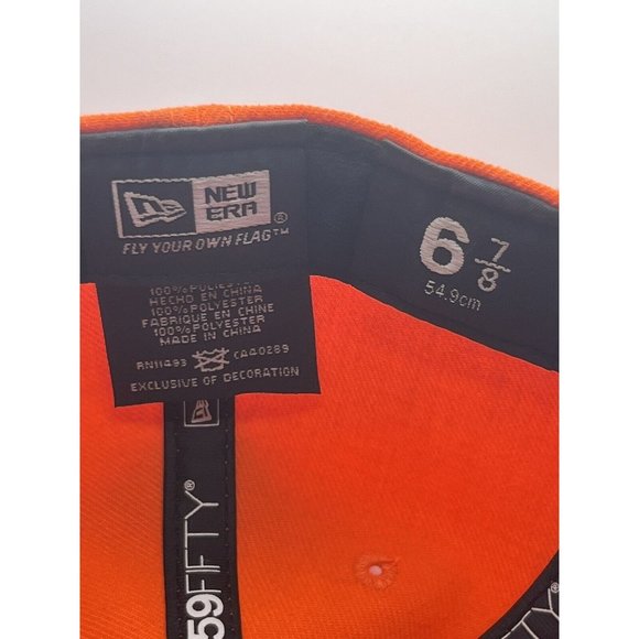 NEW ERA Denver Broncos Football Cap‎ Orange 59fifty 6 7/8 - Picture 6 of 6